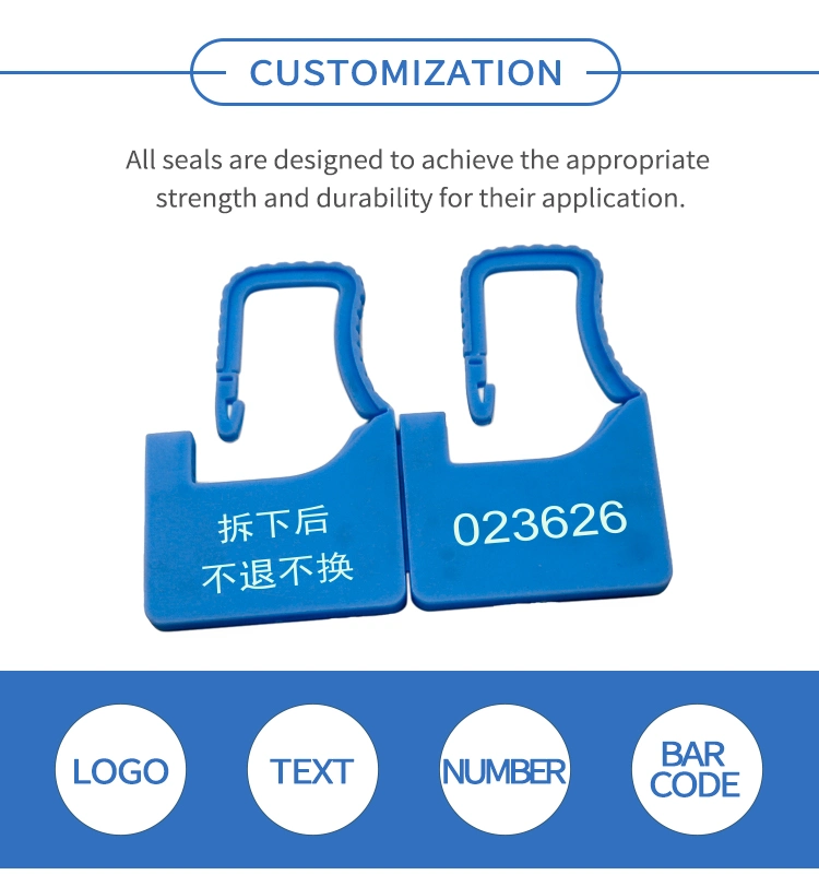 Disposable Custom Airline Bags Lock Tamper Proof Security Plastic Padlock Seal