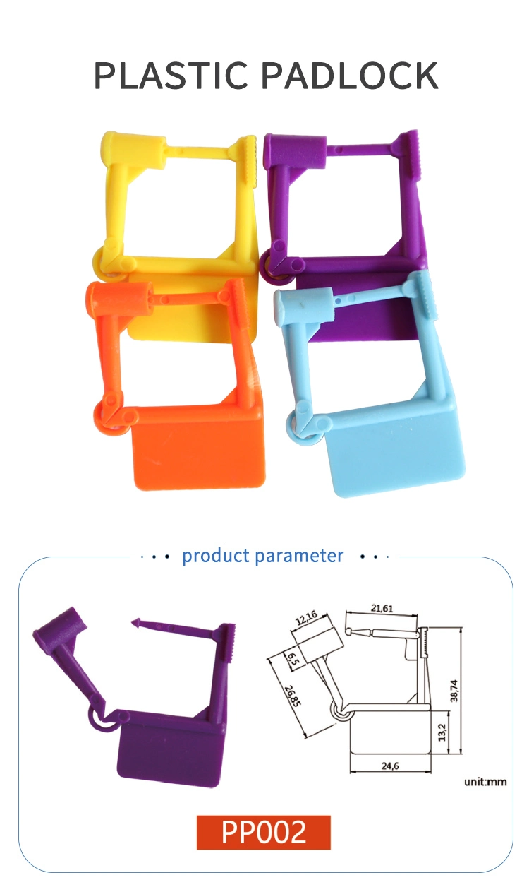 Tamper Proof High Safety Plastic Padlock Seals for Supermarket