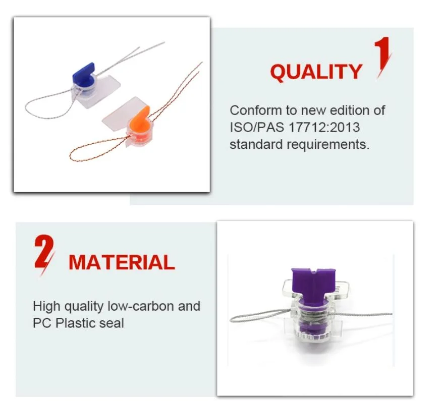 ISO High Security Utility Smart Twister Seal, Meter Electric Power Meter Wire Seals, Security Meter Seals Custom Color